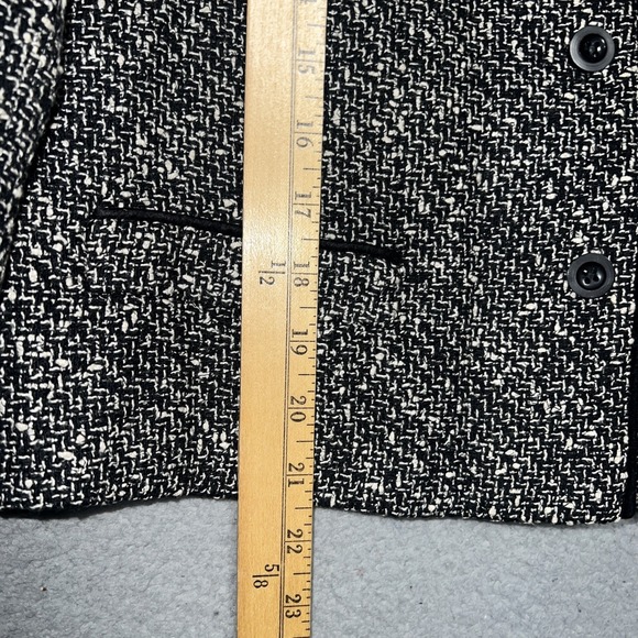 VTG Talbots 2pc Dress Blazer Set Sz 12 Houndstooth Tweed Wool Blend Academia USA - Picture 9 of 16